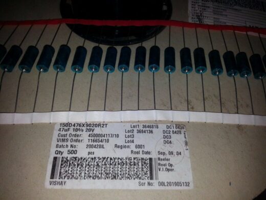 10pcs SPRAGUE 150D 47uF 20V TANTALEX HI END AXIAL TANTALUM CAPS FOR AUDIO!